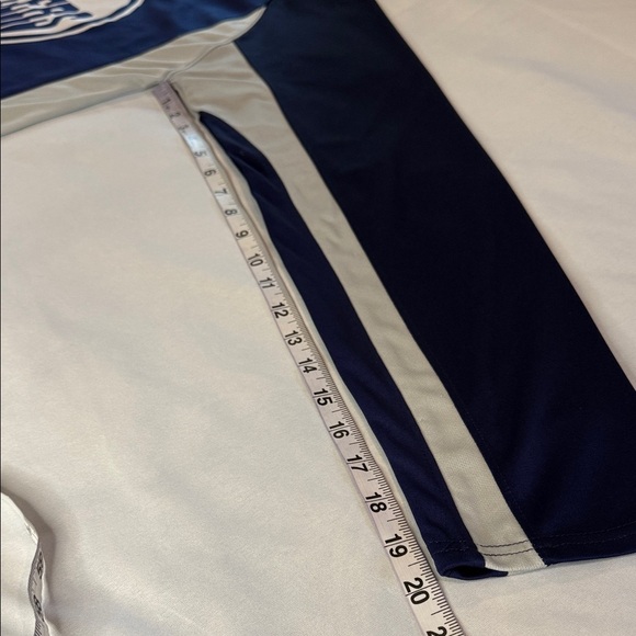Edmonton Oilers Jersey Navy and Gray Oilers Long Sleeve Shirt - Picture 7 of 9